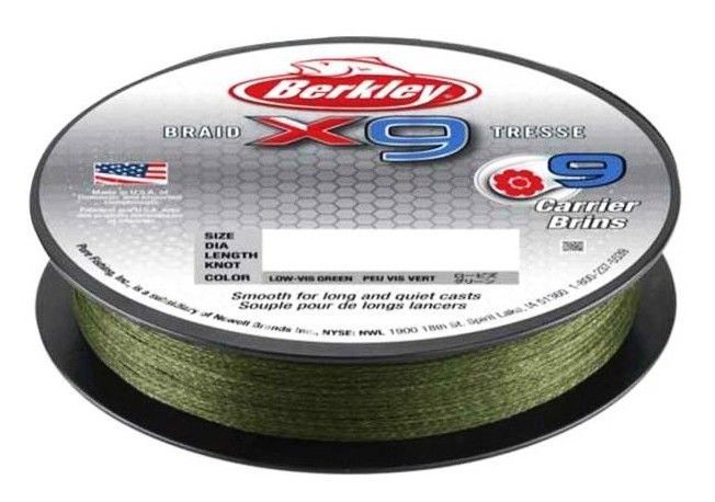  Pletená šnúra berkley x9 braid 0,06mm/150m fluro green