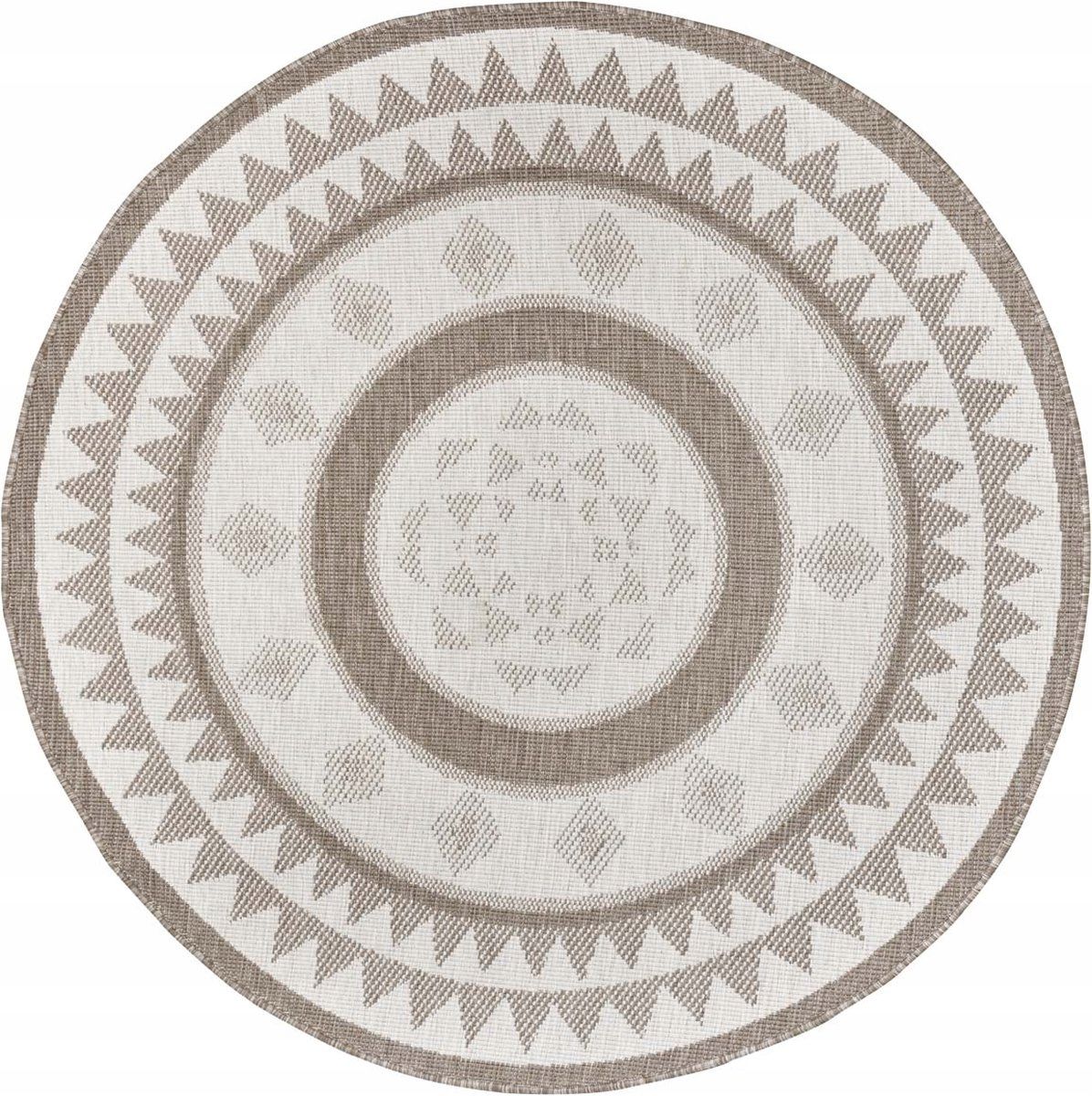  Round carpet for the living room 140cm , soft italian ,green creamy pattern mandala