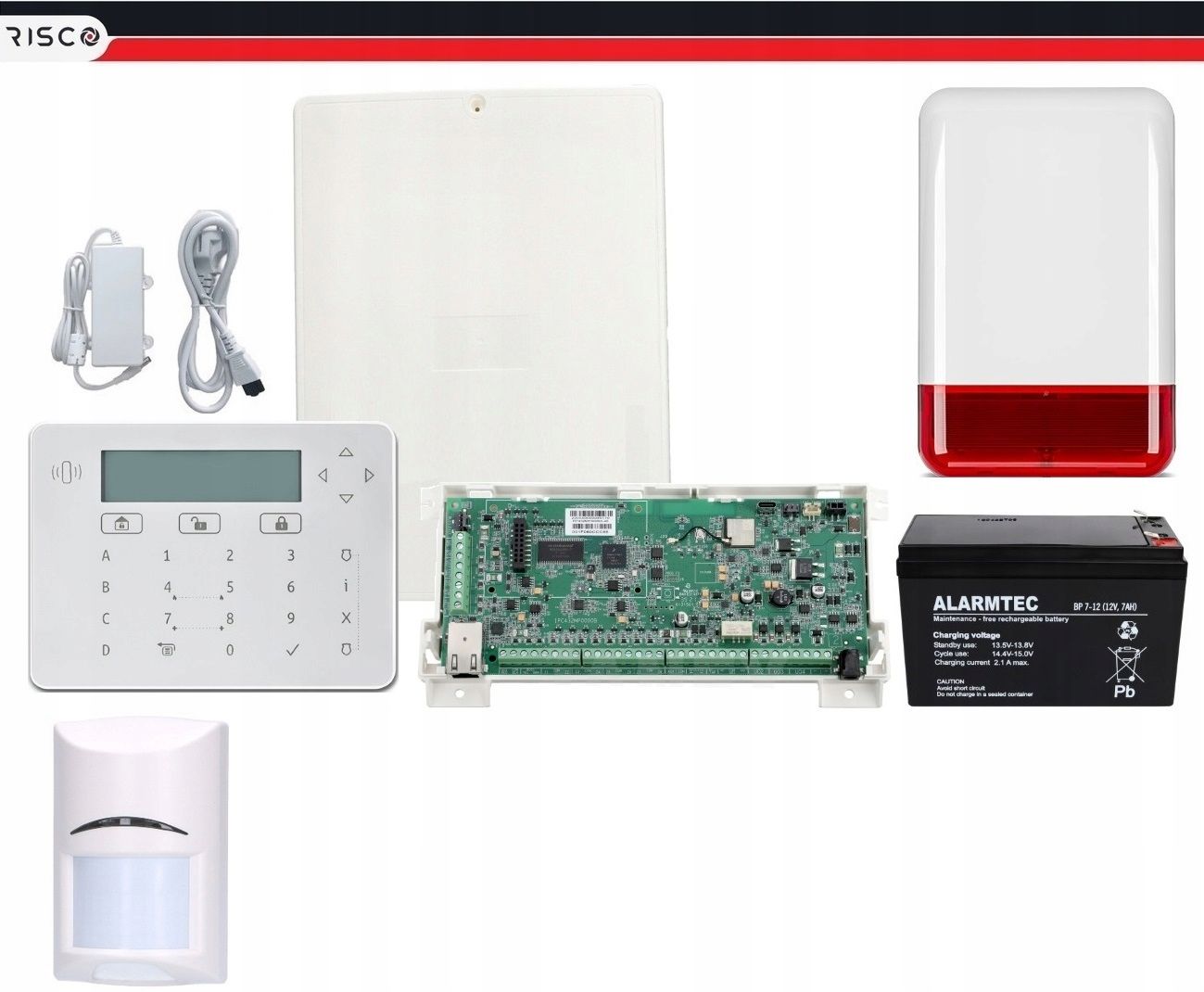  Wireless system alarm lightsys + risco wifi set 7 pir house company