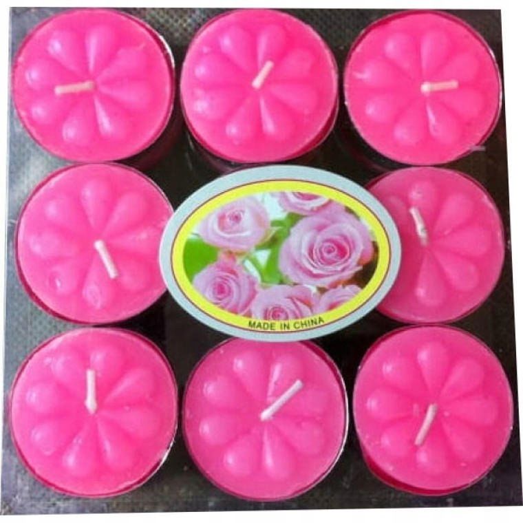  Množina 18 vonný sviečky tealight s vôňou levandule 12x12 centimeter