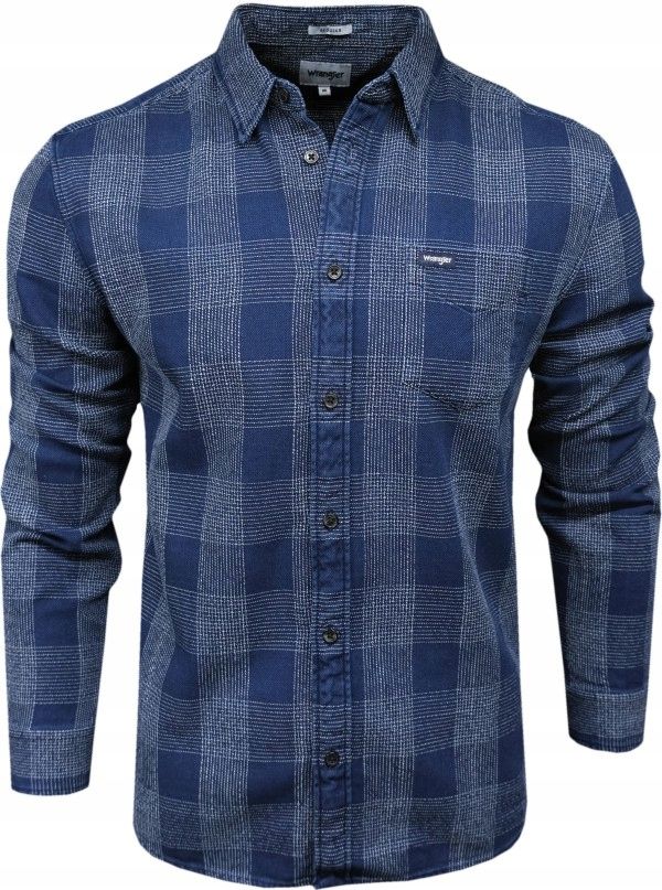  Wrangler košeľa regular fit kockovaný white xl