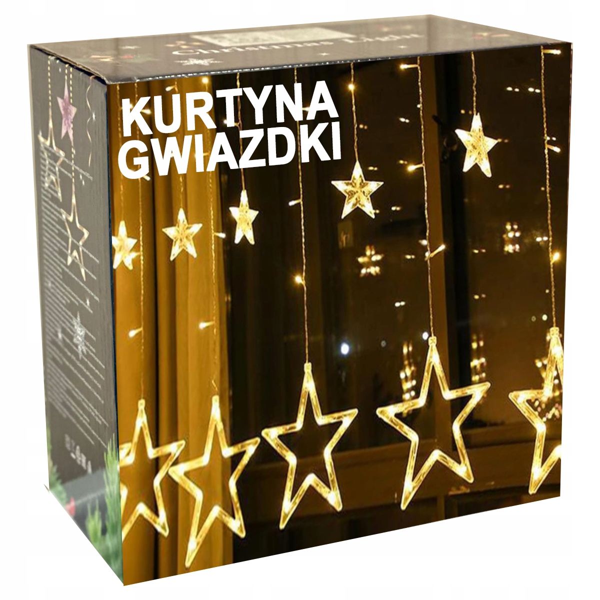 Led svetelný záves hviezdy girlanda svetlá na vianočný stromček visiace slávnostné