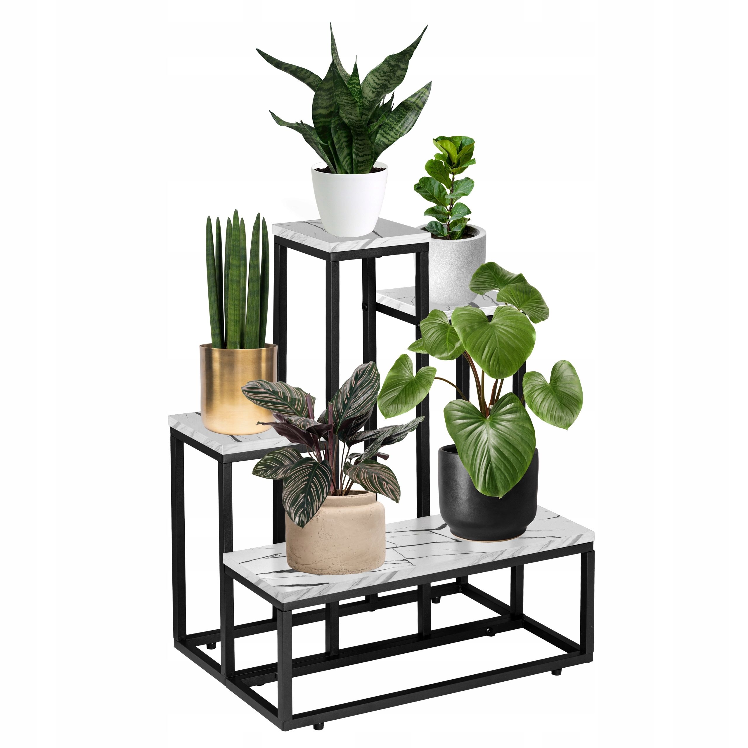  Metal stand for flowers flower stand flowerpots standing shelf with shelves loft style
