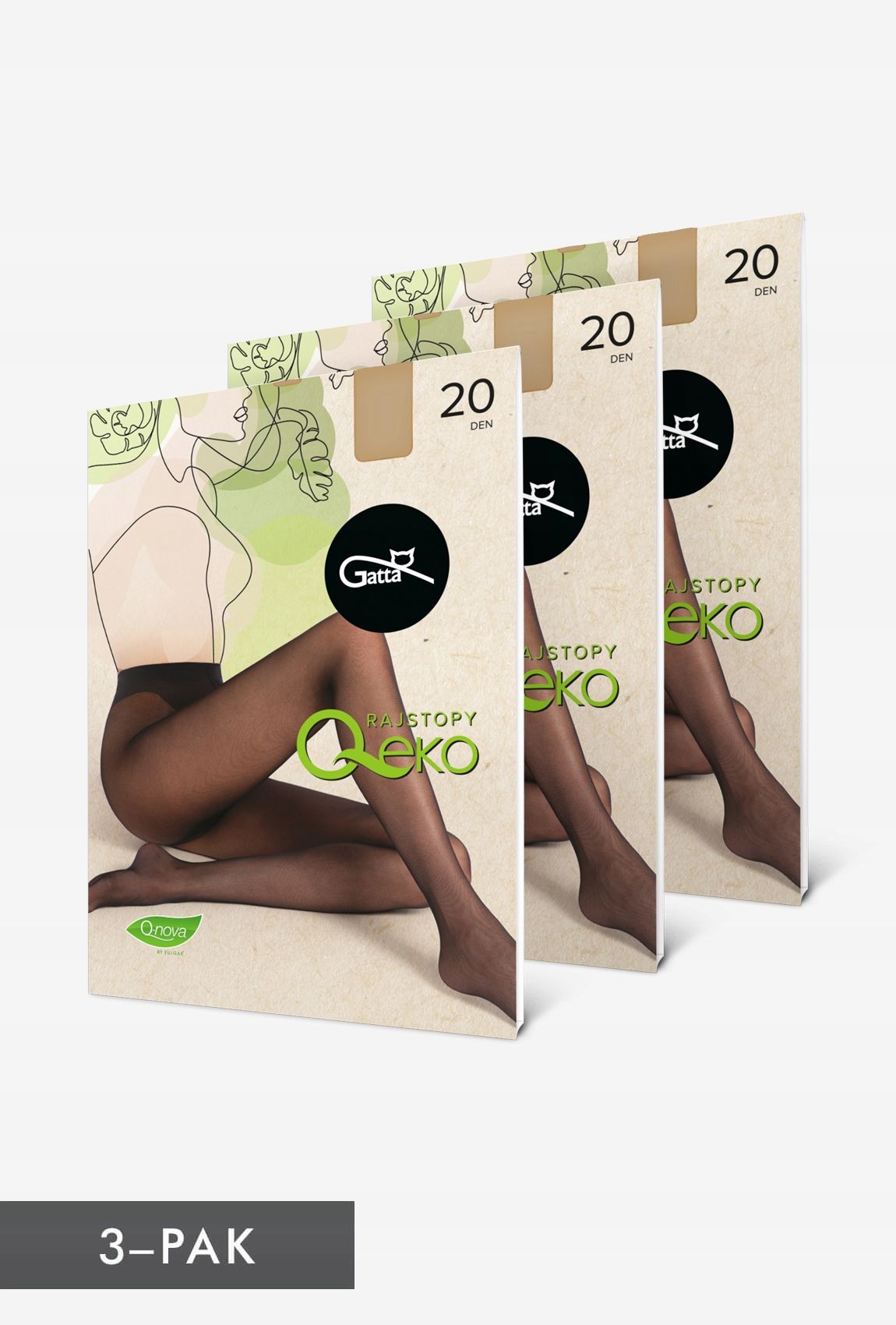  3 tk. sukkpüksid sõbralik srodowisku gatta q-eko 20 den daino r. 5-xl