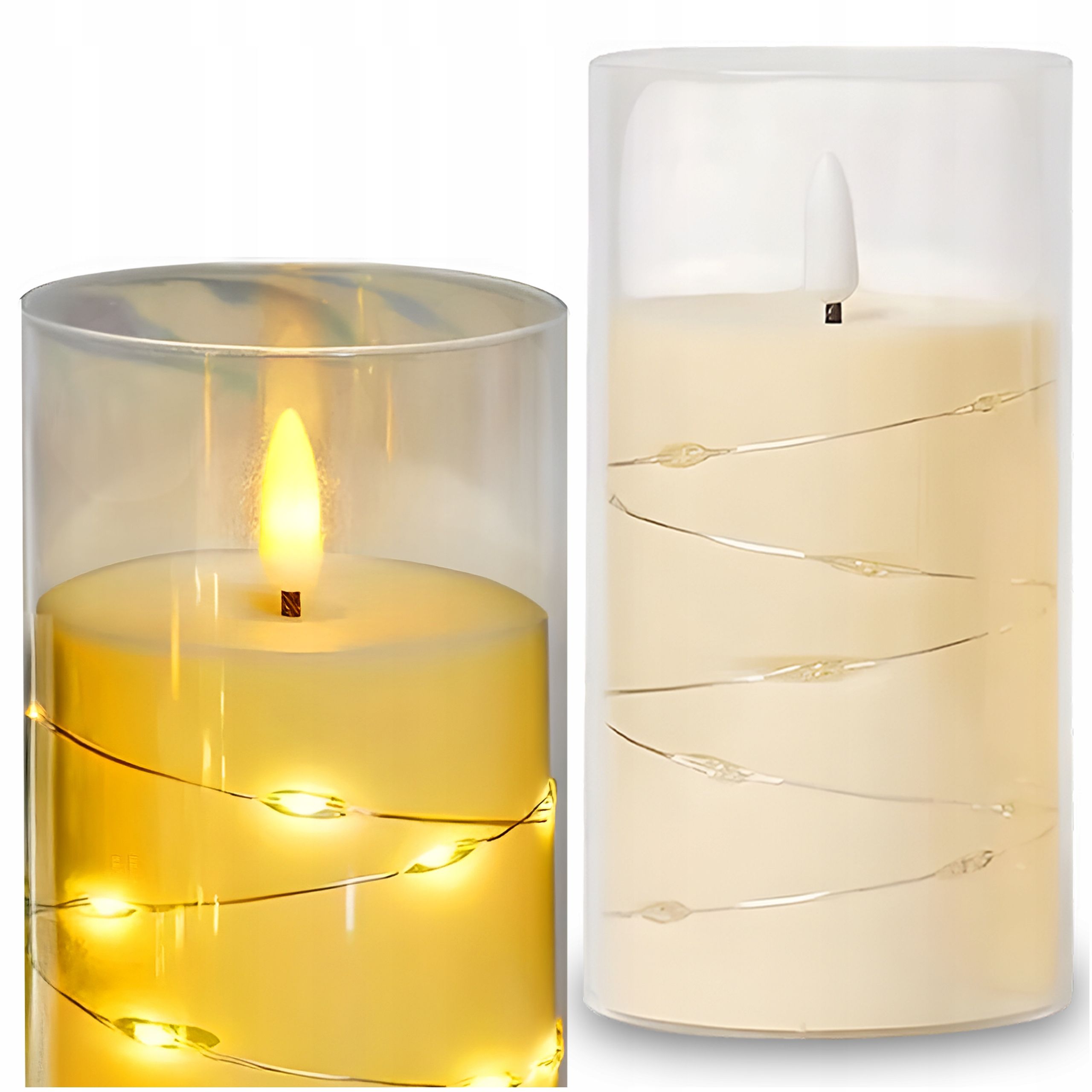  12x suppositories electric contribution for grave candles candle with batteries with glitter 18cm