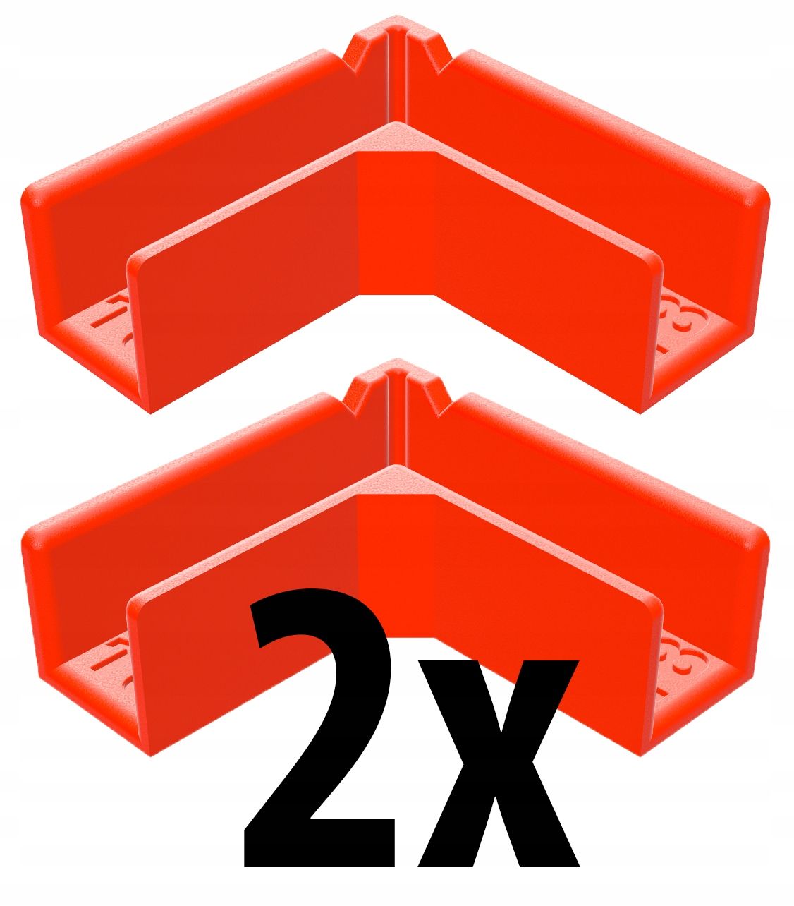  Držák tesaři " l " instalace hranatý pro nábytkové panely 18mm ,3 řeka 2 ks.