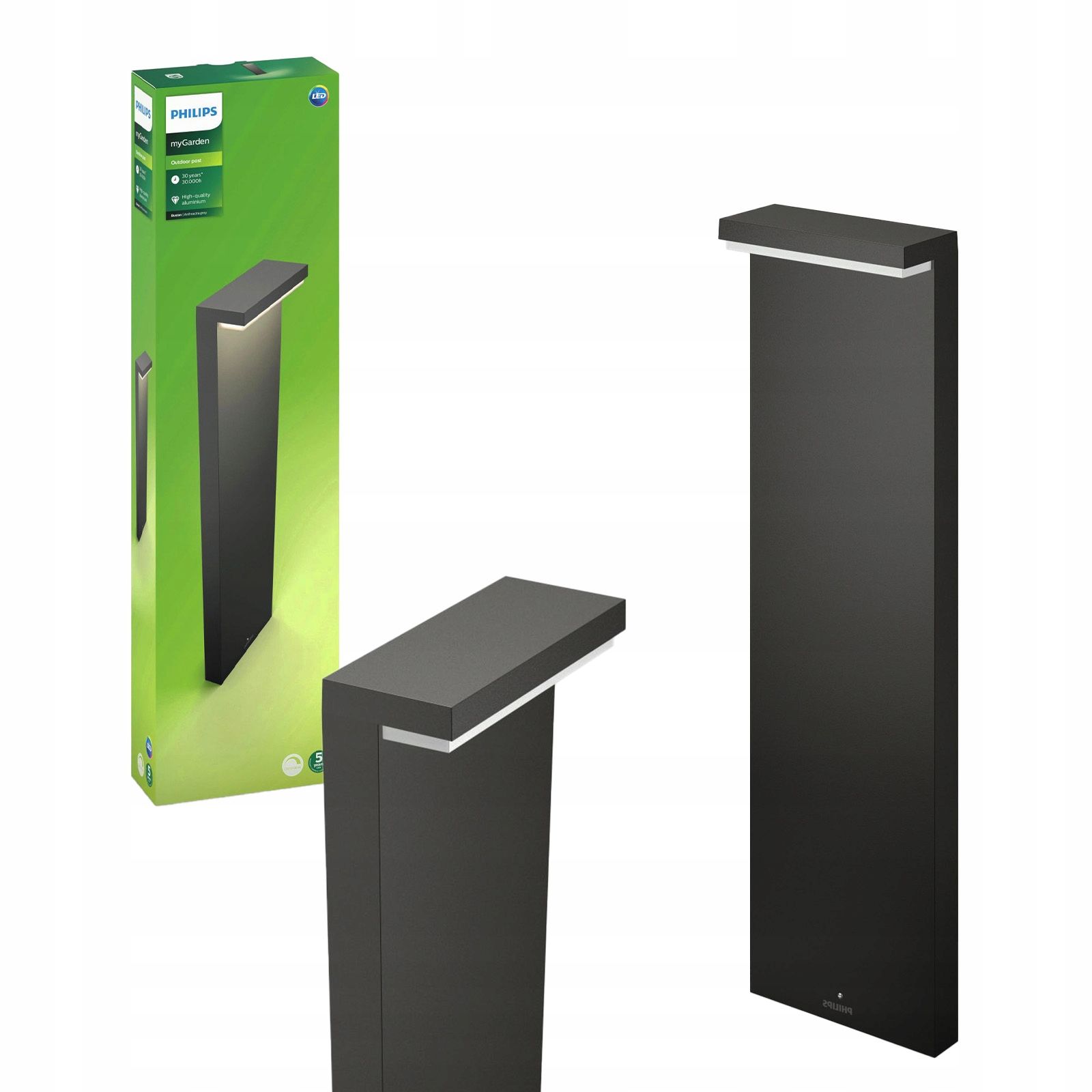  Sodo lempa išorinis stulpelis 96cm led 12w 1200lm 4000k ip44 philips