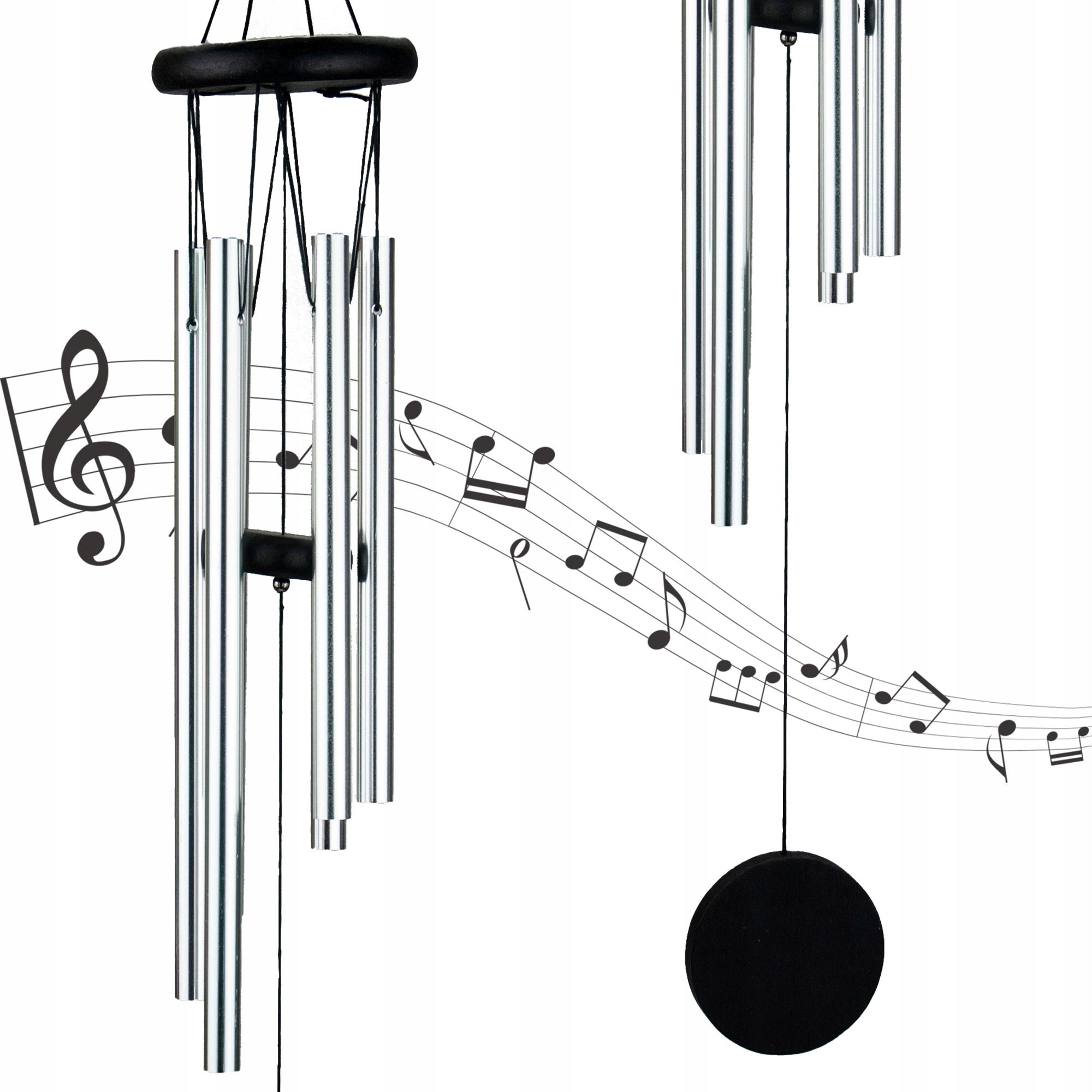  Veterná zvonkohra 55cm chimes kovové zvončeky veterno 12 rúrky vonkajšie