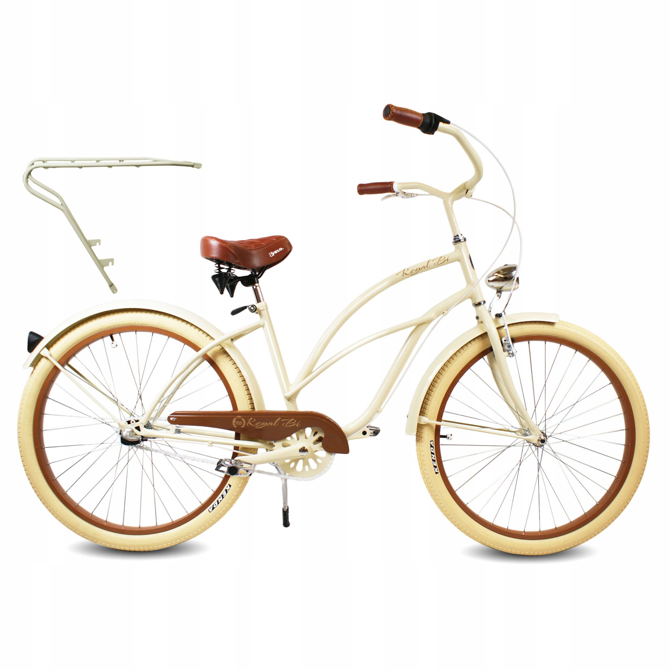  Kolo pro vyjížďky podél pobřeží ženský 26" dáma červený rosie royalbi retro kufr