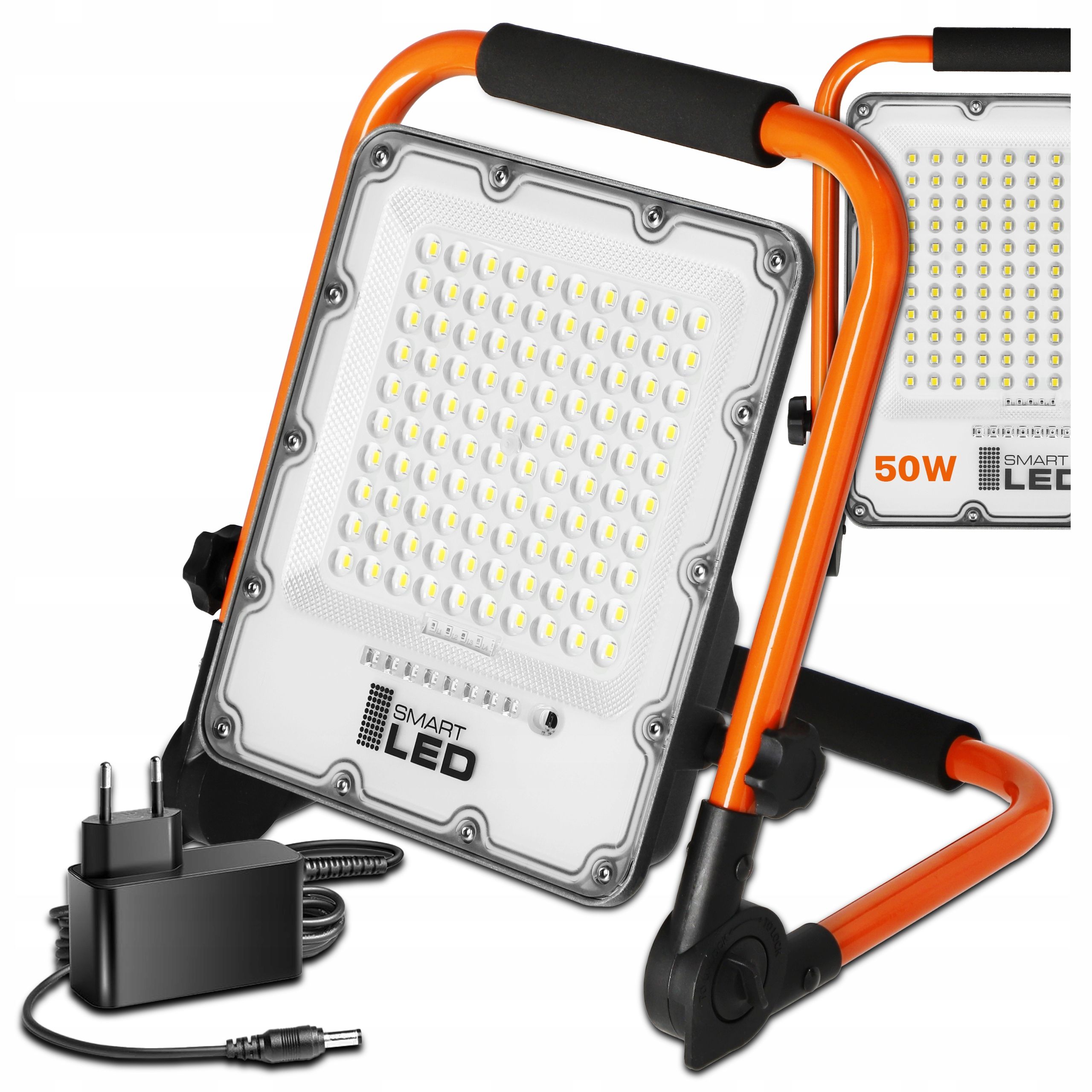  Led halogen stand construction spotlight 2x 50w 11000lm lamp on a stand