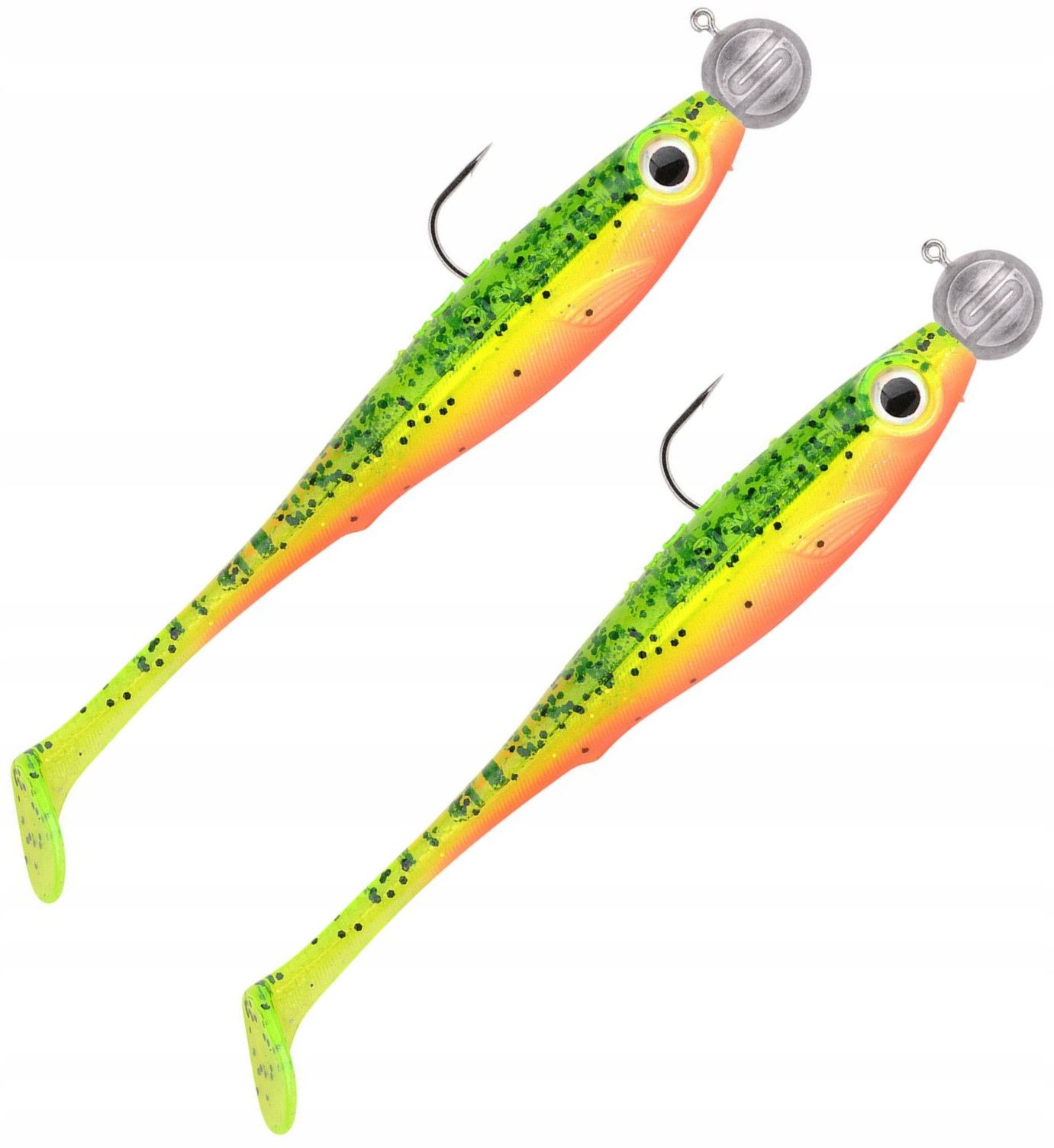  Guminiai uzbrojone 2 vnt. power catcher spro sn rigged pike 14cm!