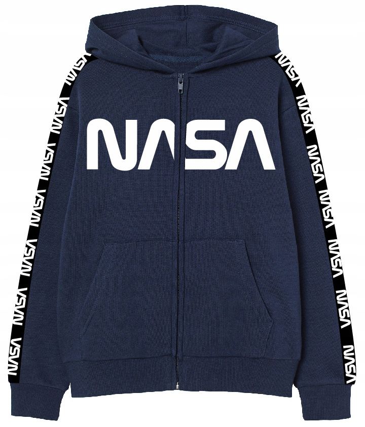  Nasa džemperis pils kapuci tumši zils 134/140 r705a