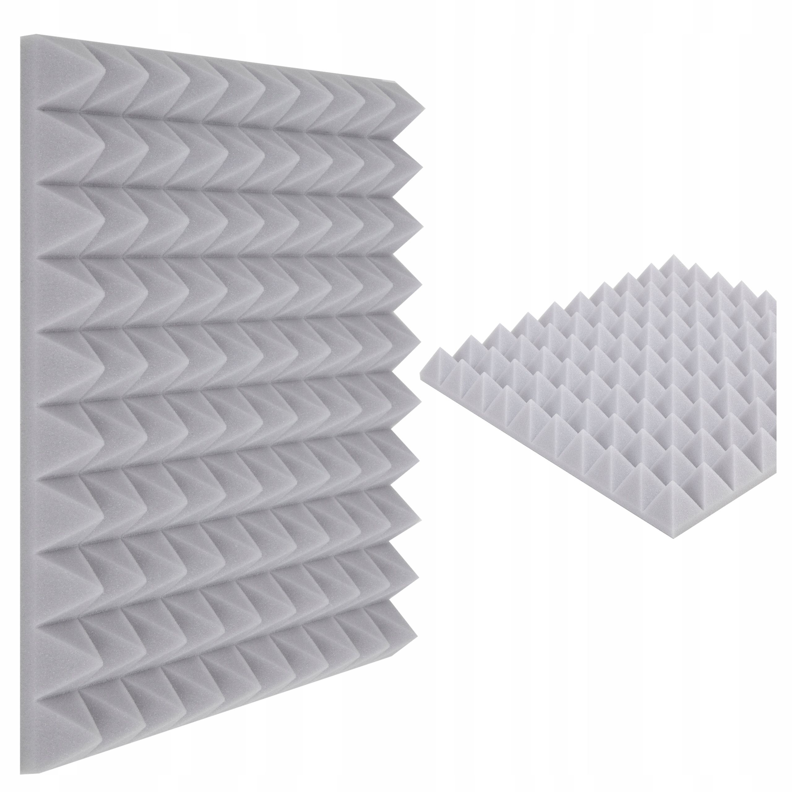 Akustinis skydelis basotect piramidė 50 x 50 cm sunkiai degi slopinanti poglos