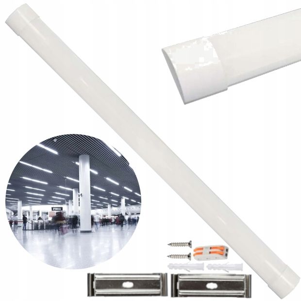  V-tac "samsung" lubinis šviestuvas led lempa hermetinė šalta 120cm 60w