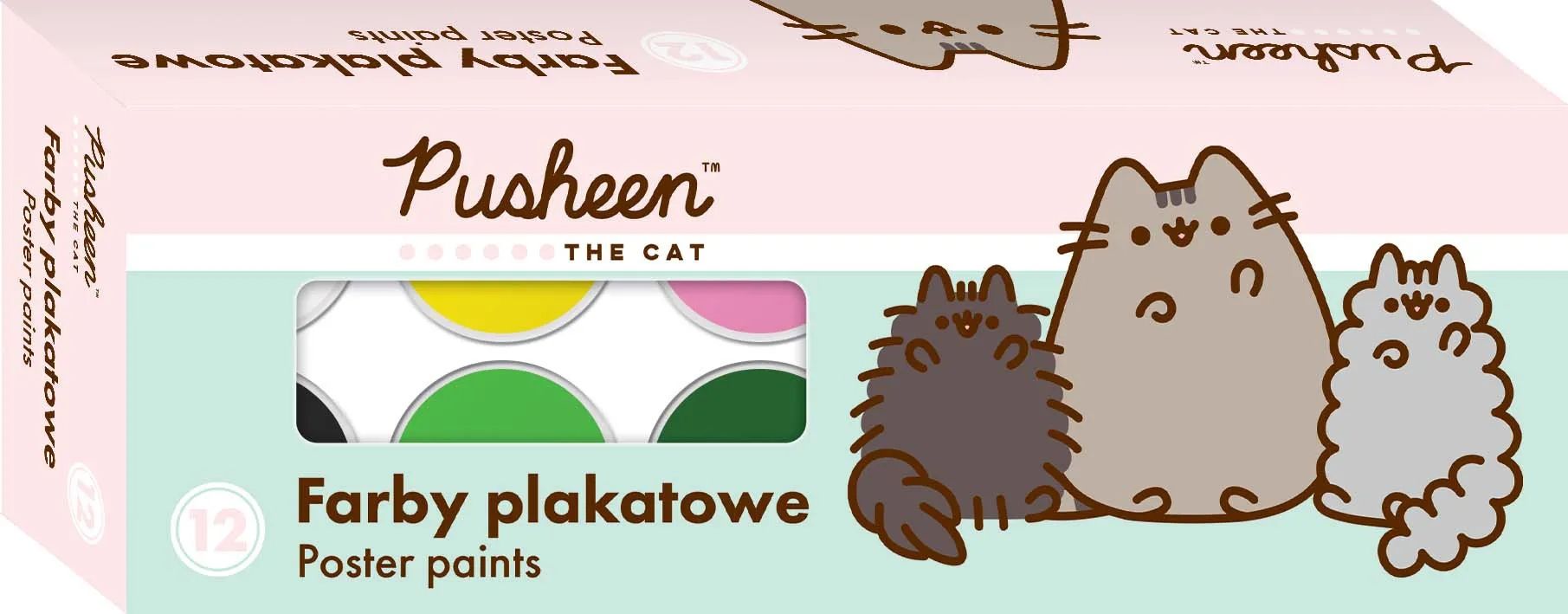  Pusheen kvaš 12 barva soubor koťátka 20 ml 8006
