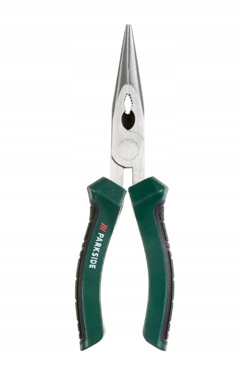  Parko pakrantė pusapvalės replės 180 mm plienas ergonominė laikikliai