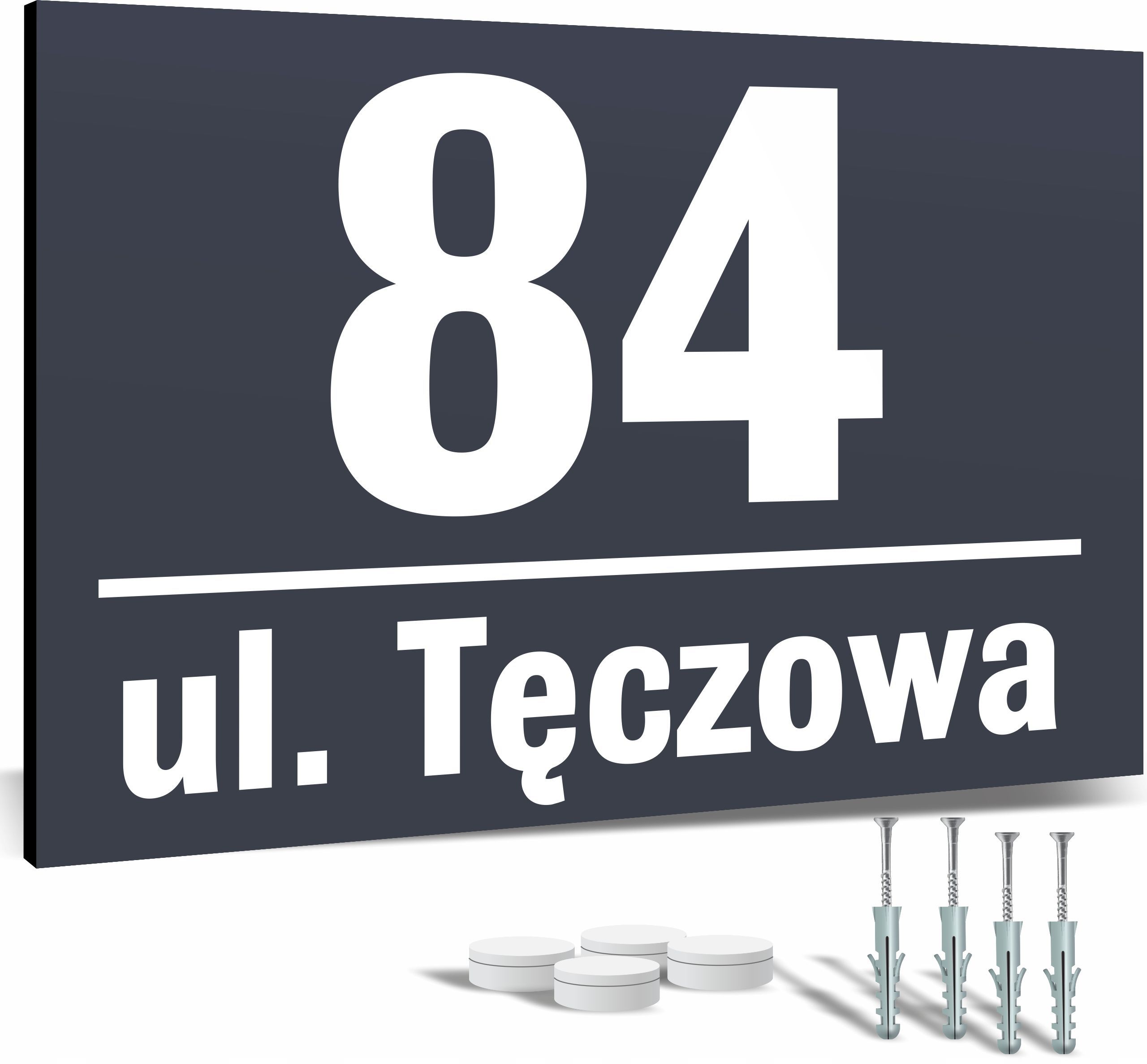  Aliumininė namo adreso lentelė namo numeris apvadai