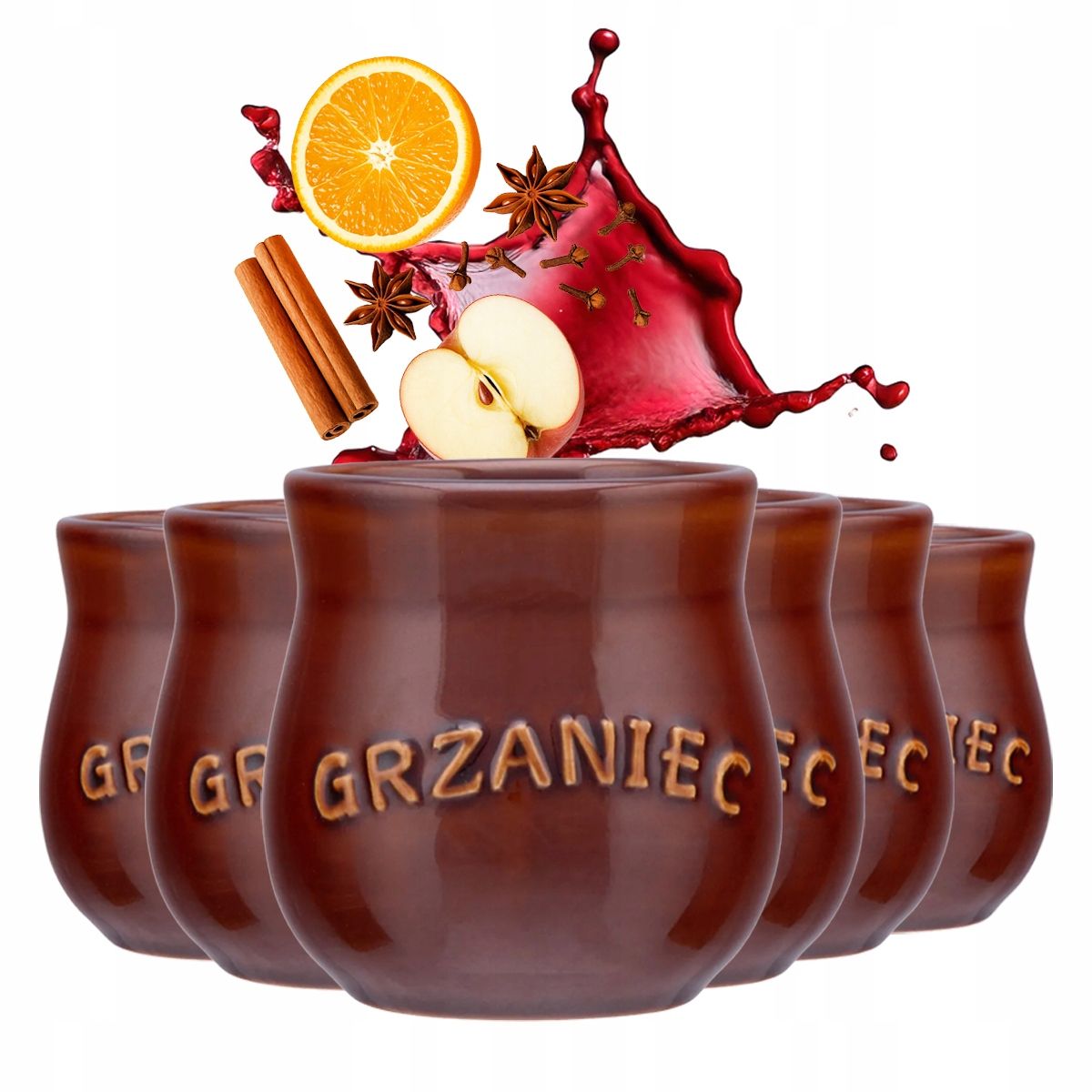  Tassen mit nach gehör für glühwein wein i bier keramik altom design 250 ml 6 pcs.