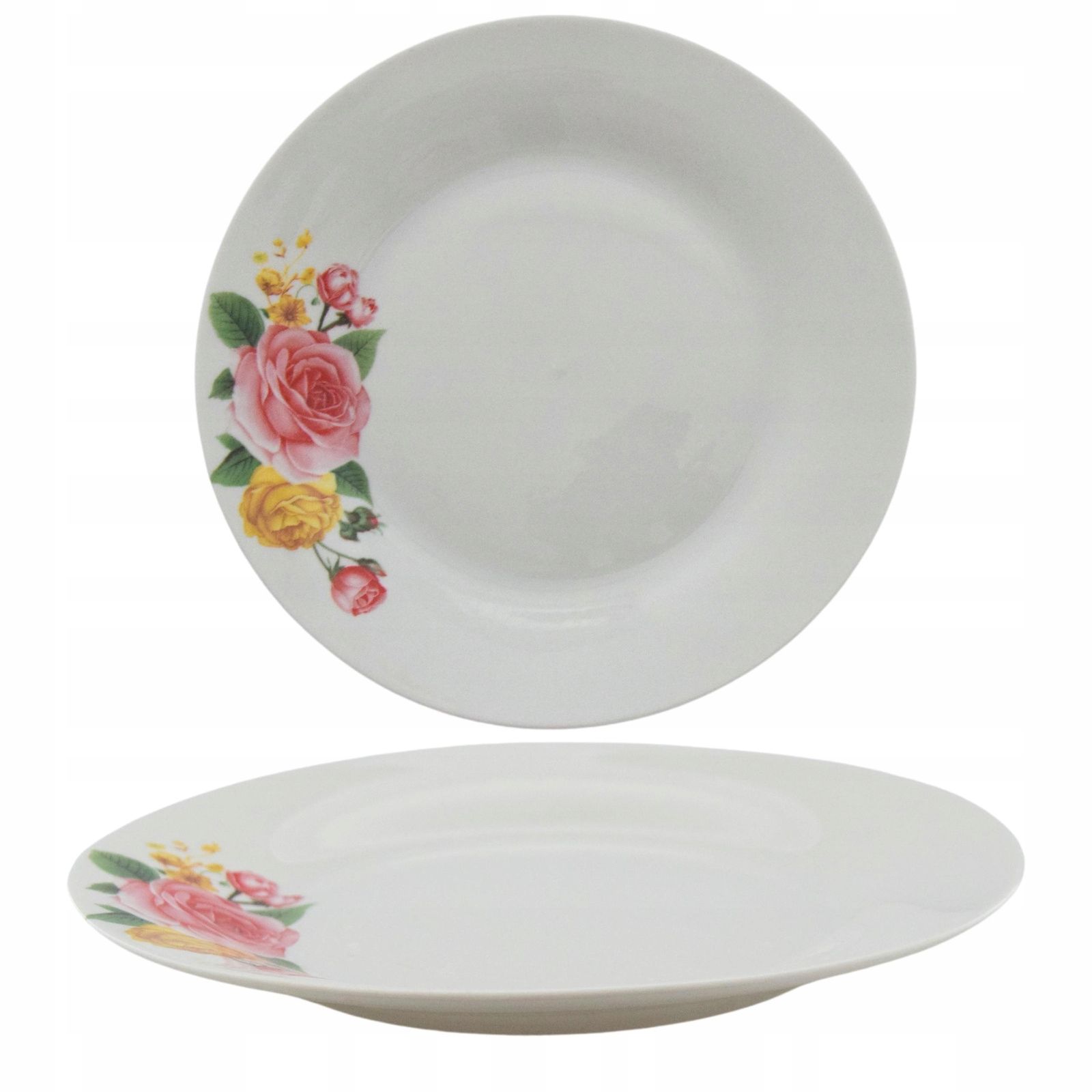  Dessertteller untertasse teig roze rose blumen 19cm