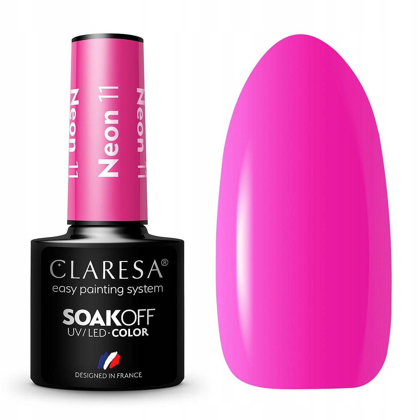  Claresa hübriid küünelakk burgundia glitter pink 554