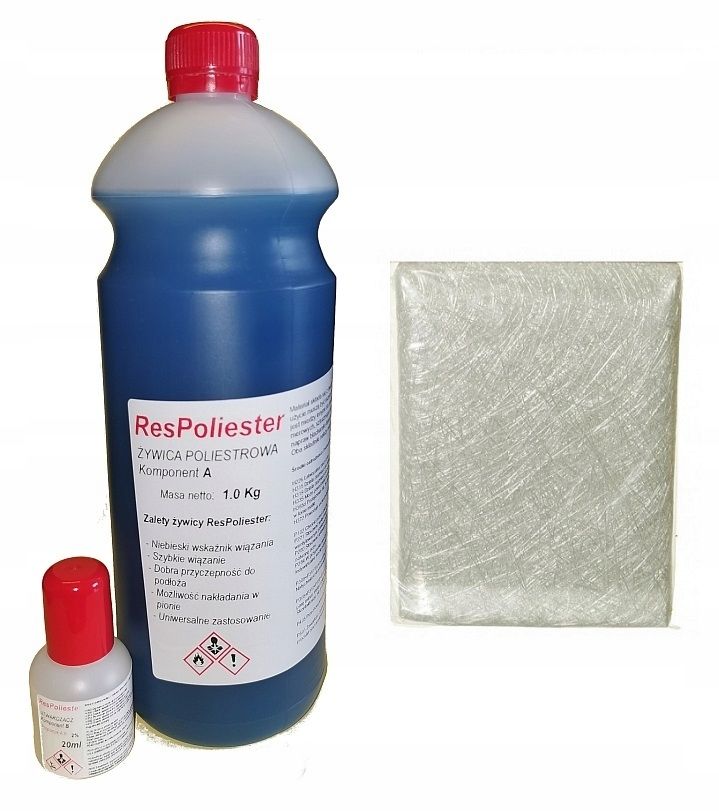  Taisymo rinkinys poliesterio derva 1kg+utwardzacz