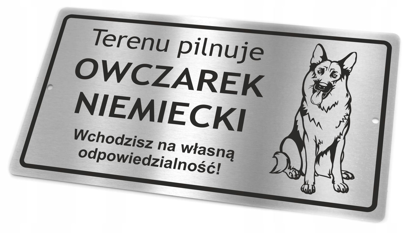  Laua ettevaatlik koer - saksa lambakoer lasergraveerimine roostevaba teras