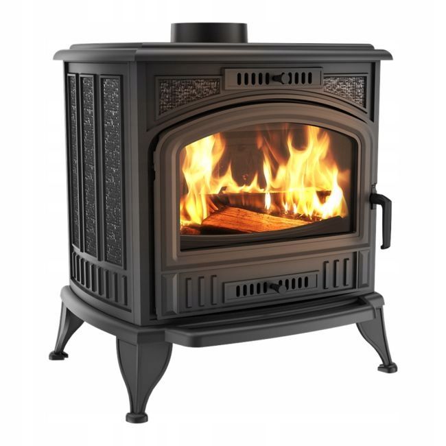  Čuguna krāsns kaza k6 brīvi stāvošs kamīns 8 kw fi 150 krāsns eco uz koksne
