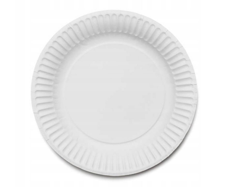  Disposable paper plates 18cm dessert saucers 100pcs