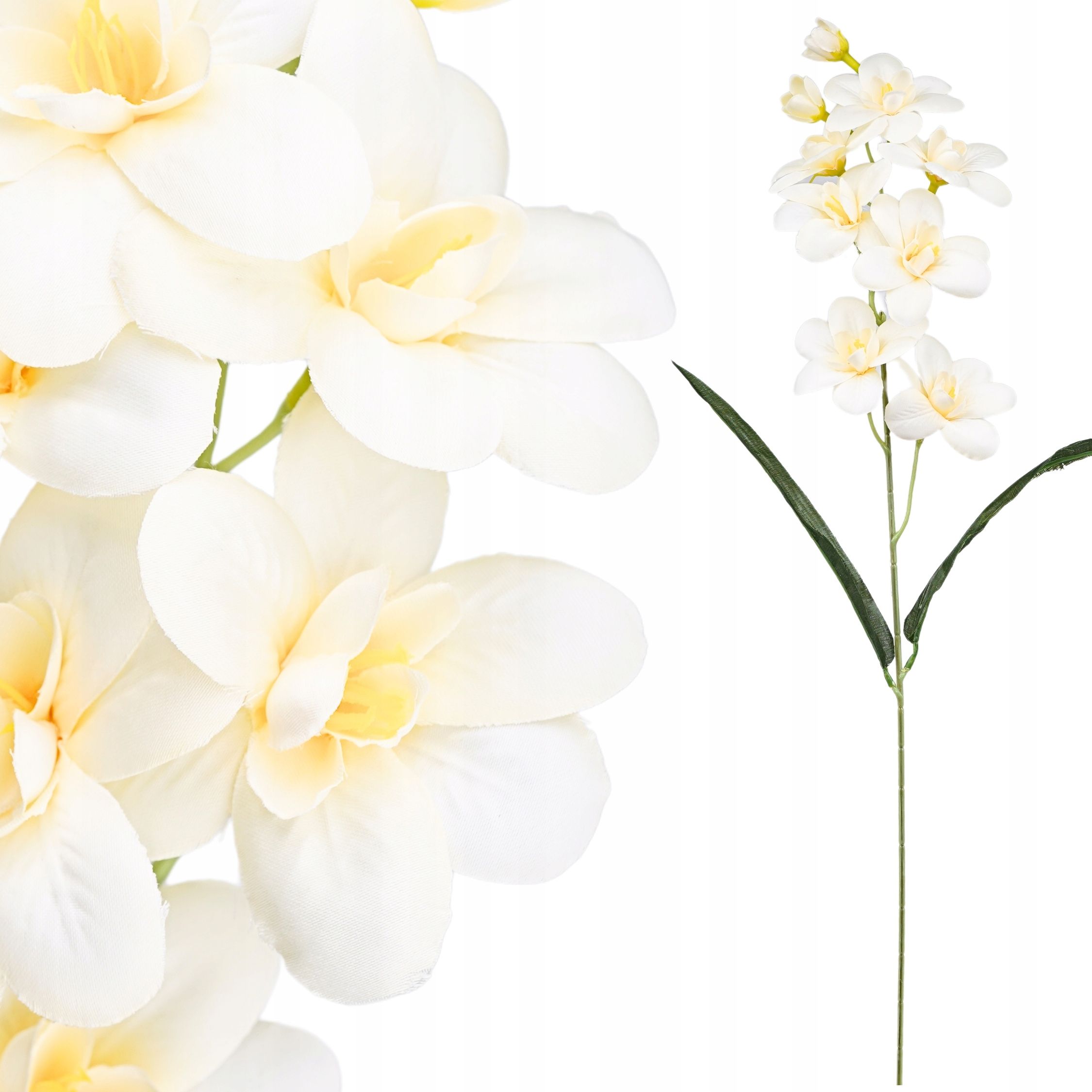  Mākslīgais zieds orhideja zars dekoratīvs rotājums florists pik 62cm