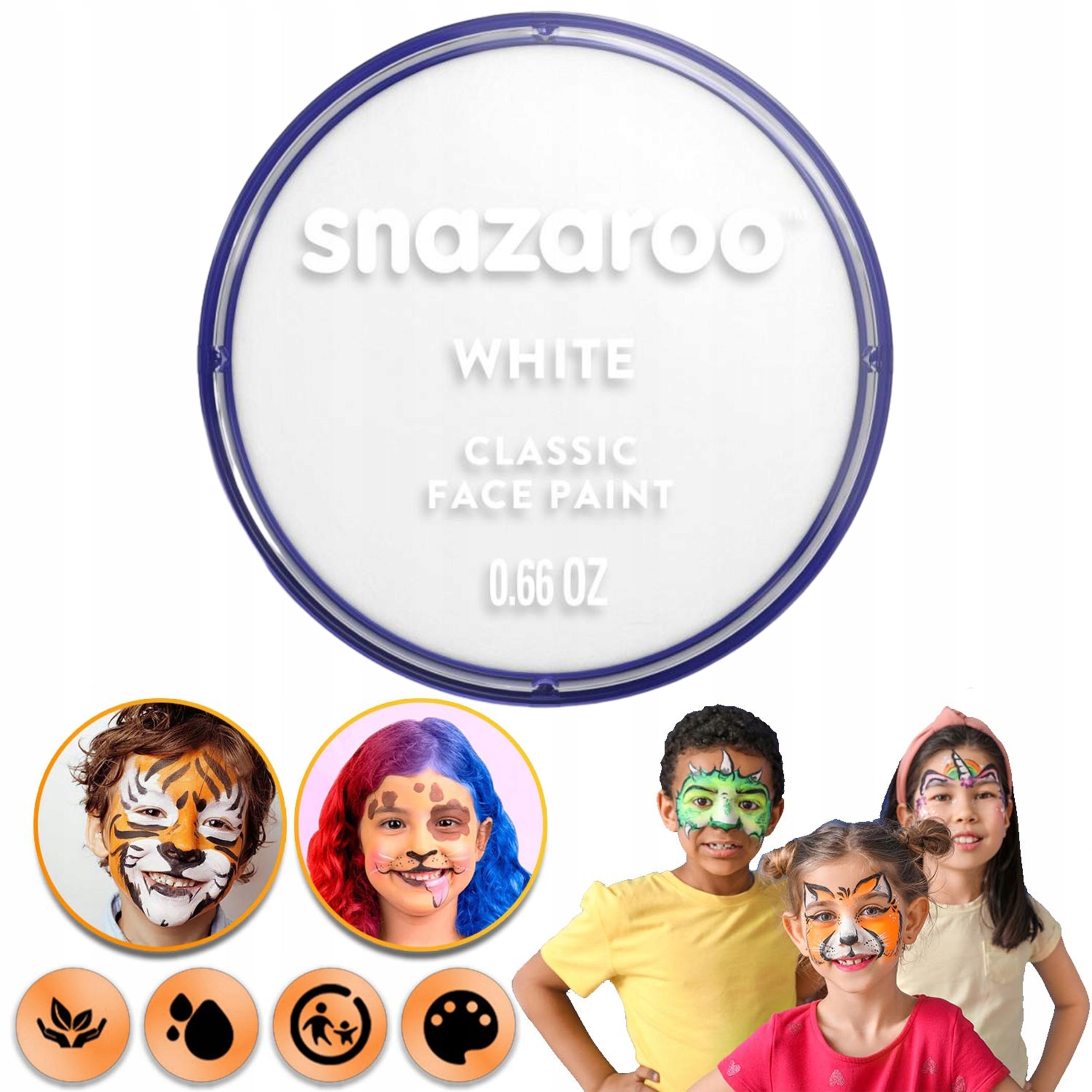  Malovat malovat pro malování na obličej tělo pro děti vyprané žluť snazaroo