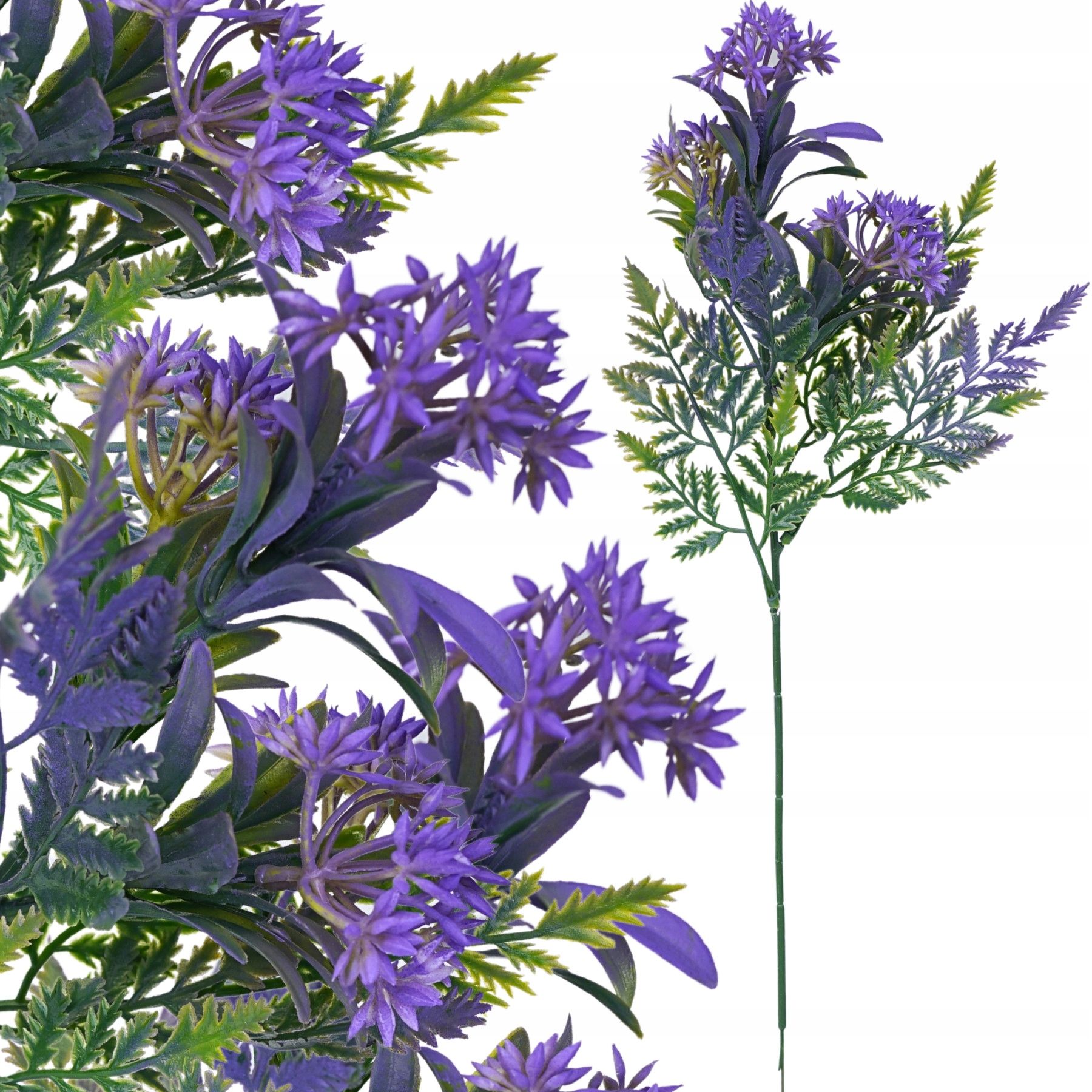  Dirbtinės gėlės gipsowka šakelė 32cm tanki violetinė priedas puokštėms