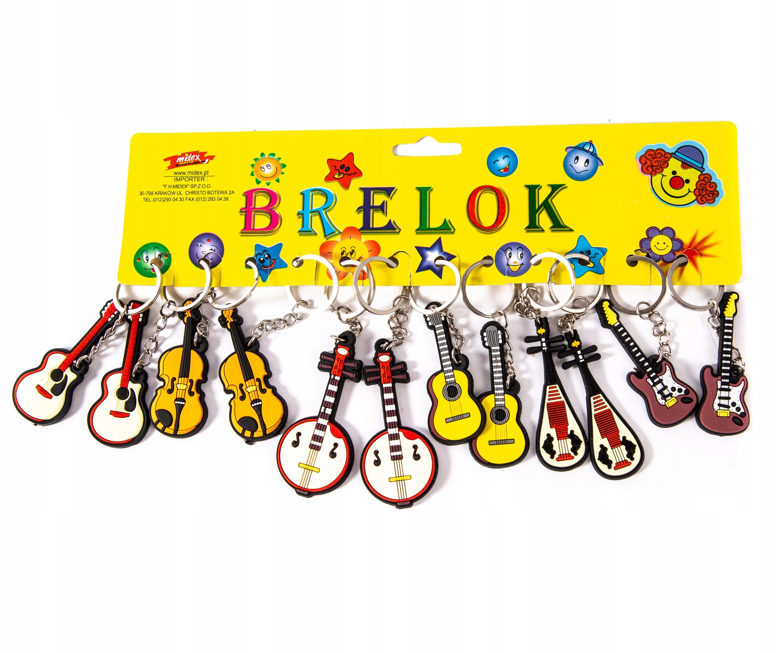  Pendant keychain tigers 6 cm for children 12 pcs. pbh toys midex