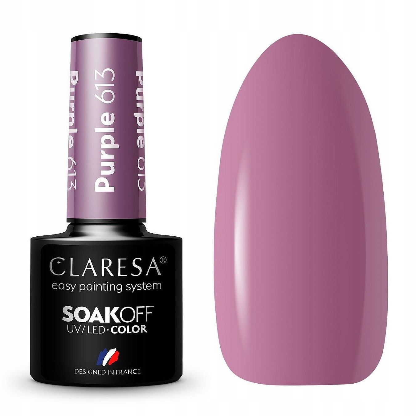  Claresa hübriid küünelakk burgundia glitter pink 554