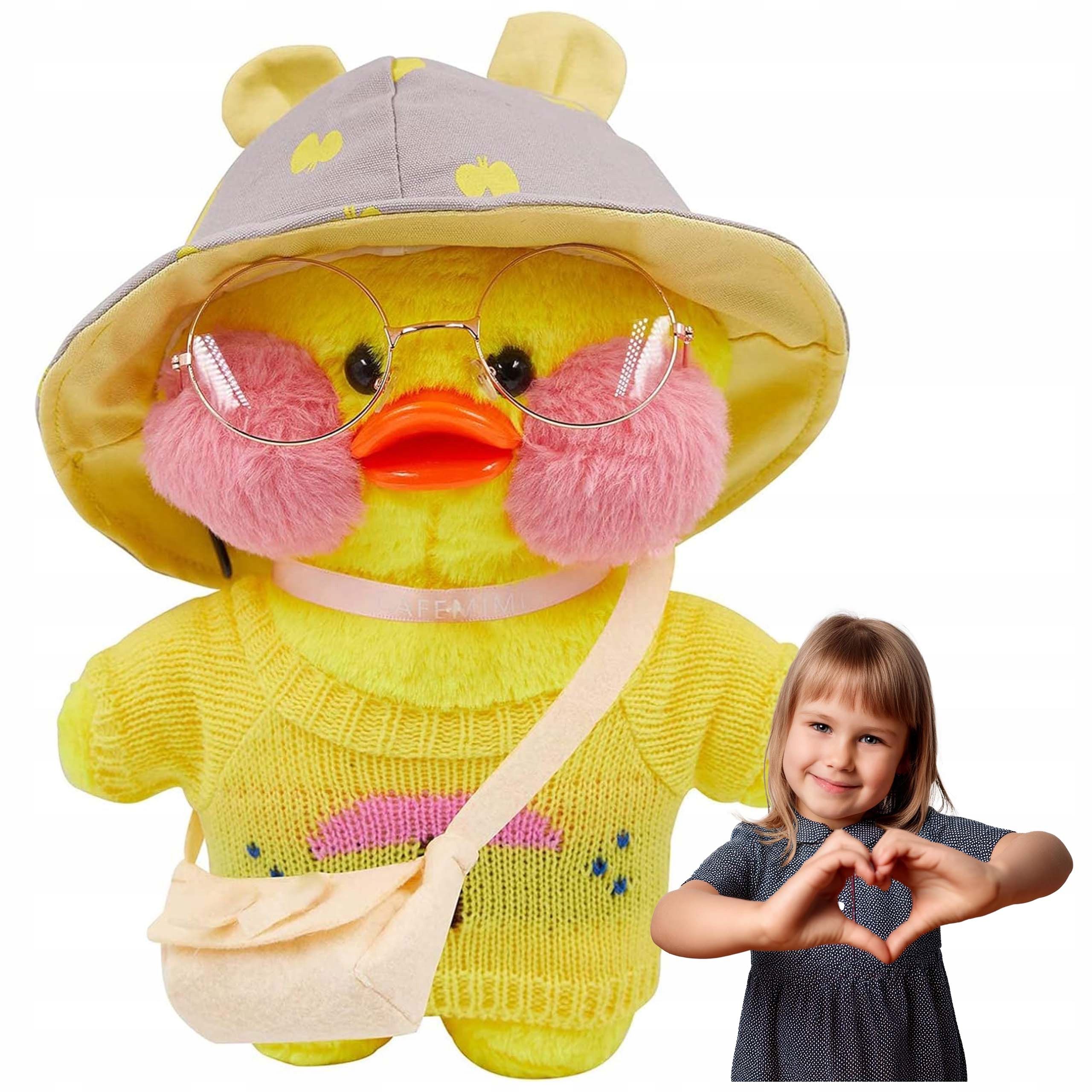  Ančiukas lalafan pliušinis žaislas lėlė fun fun antis pliušinis žaislas 30cm