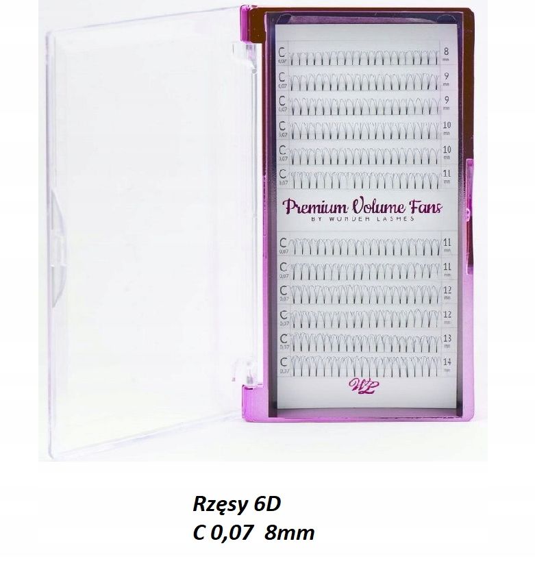  Slay wimpern 4d mix mischen d 0,07mm 8-14 wonder lashes wonderlashes volume fans