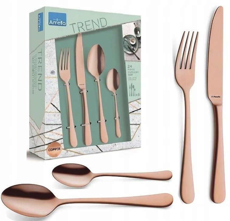  Amefa 24 besteck 1410 austin trend schwarz garnitur modern feiertage 6 personen