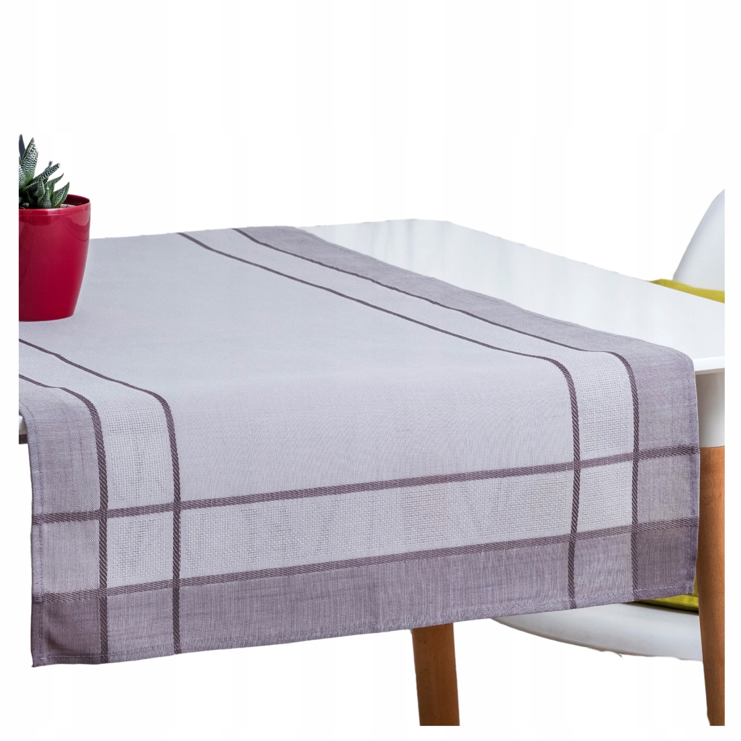  Table runner grey 40x160 structure linen elegant table runner on the table decorative