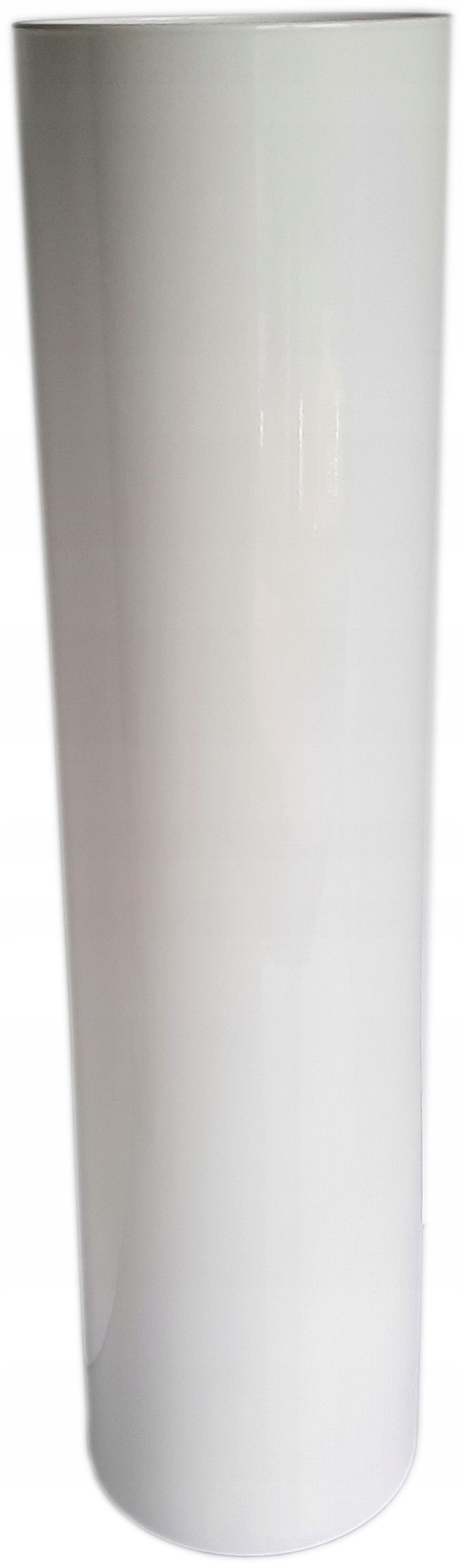  Vāze augsts glāze h60 cm oriģināls veidlapa balts spīdums spīdīgs