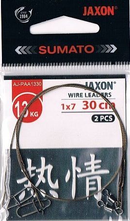  Steel leashes jaxon 25 cm/13 kg aj-paa 2 pcs.