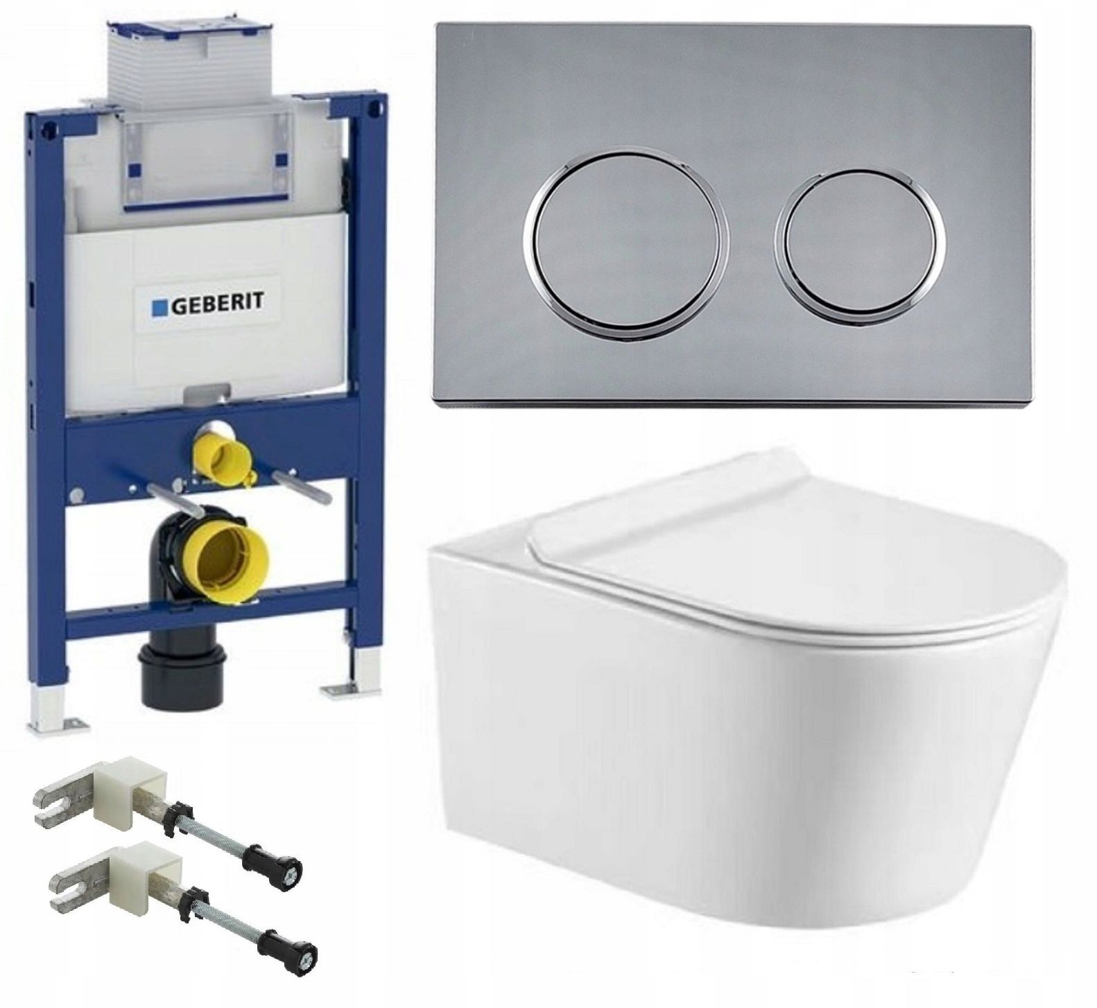  Wc rāmja komplekts geberit + atslēga + tualetes pods melns matēts + dēlis w/o+fresh