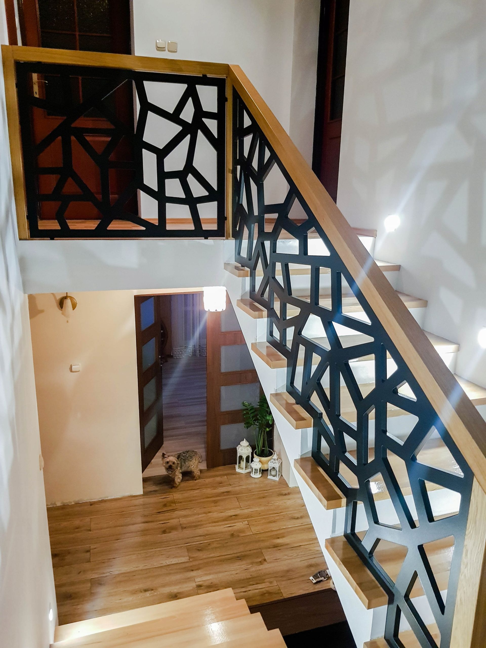  Ažuurne balustraad 22 mm - täitmine 1x1 m valge