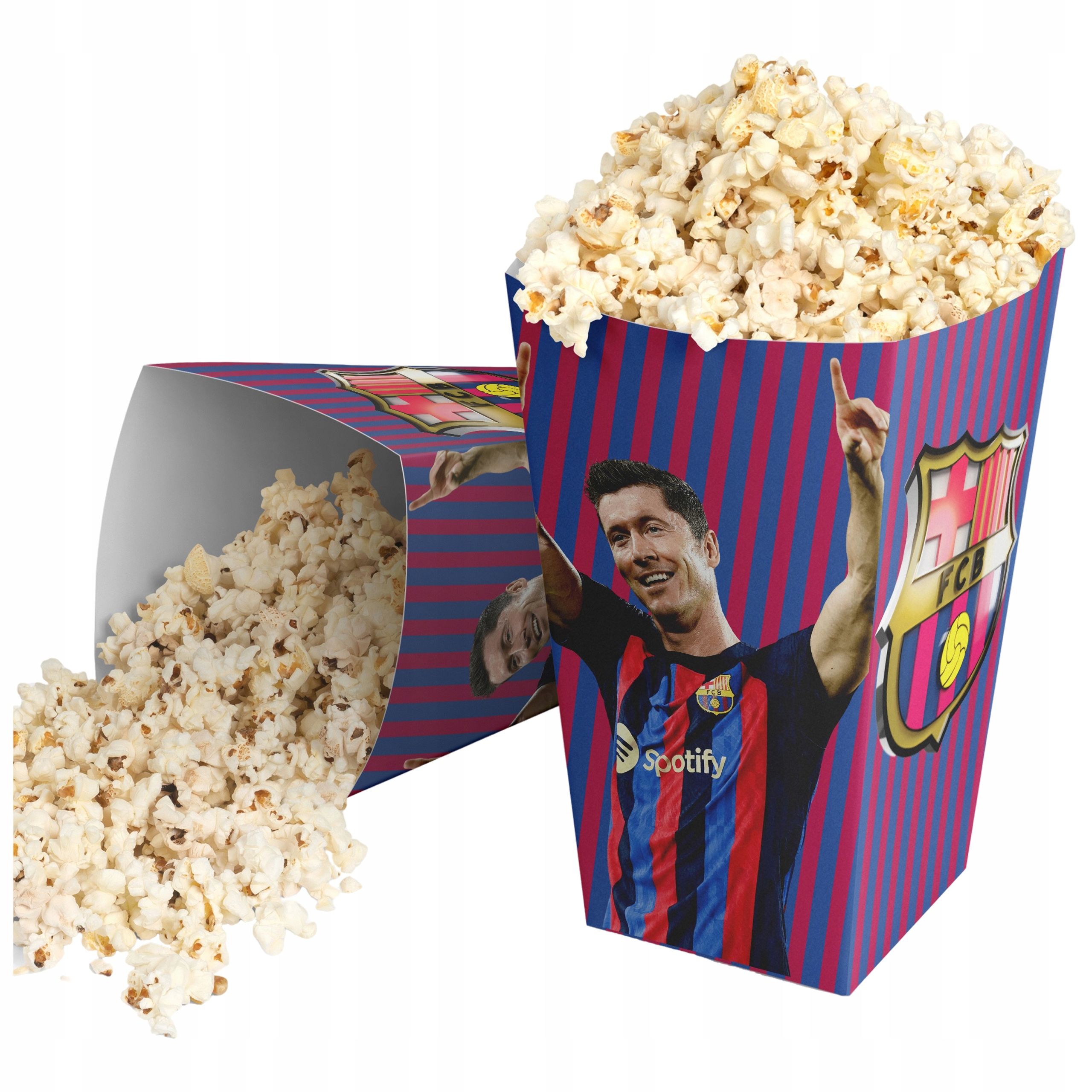  Popcorn boxes snacks football football footballer birthday 4pcs