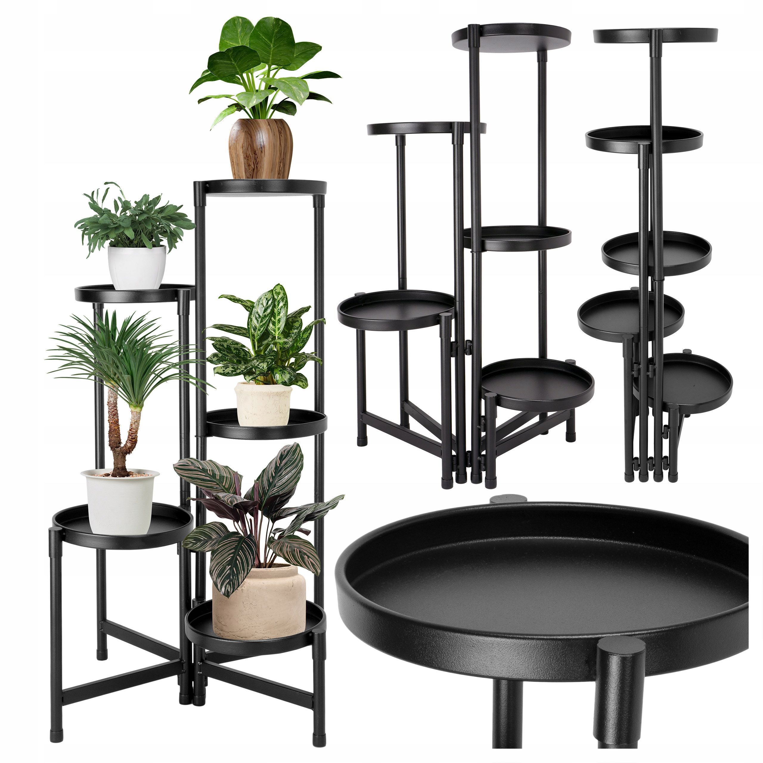  Metal stand for flowers flower stand flowerpots standing shelf with shelves loft style