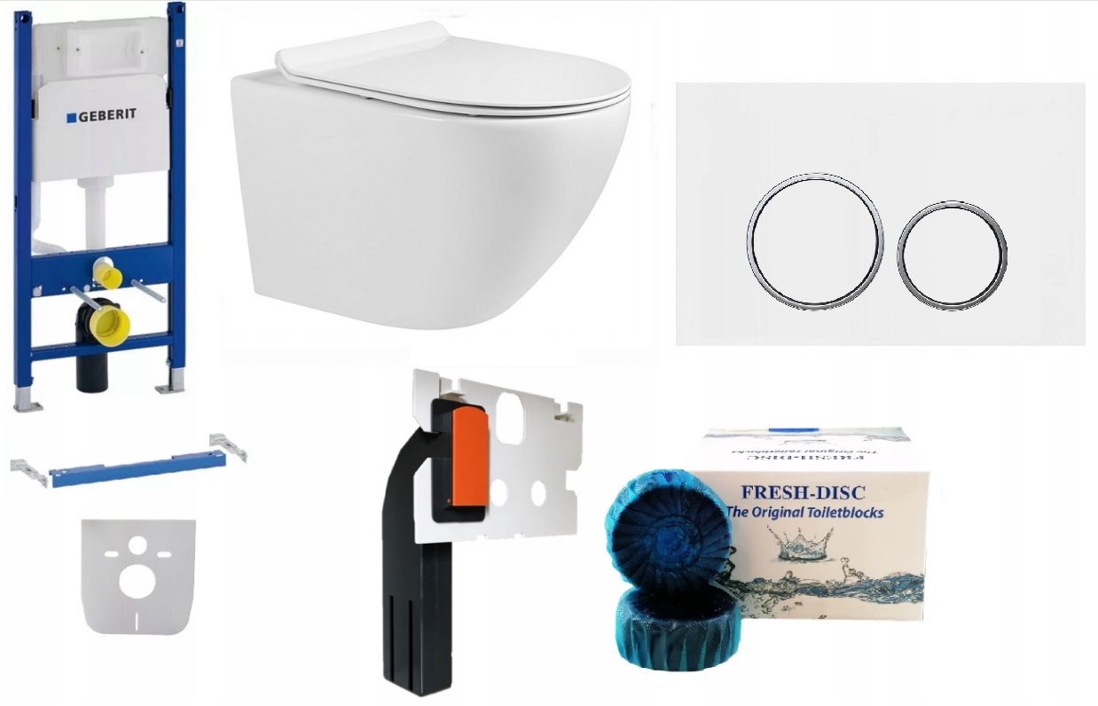  Wc rāmja komplekts geberit + atslēga + tualetes pods melns matēts + dēlis w/o+fresh