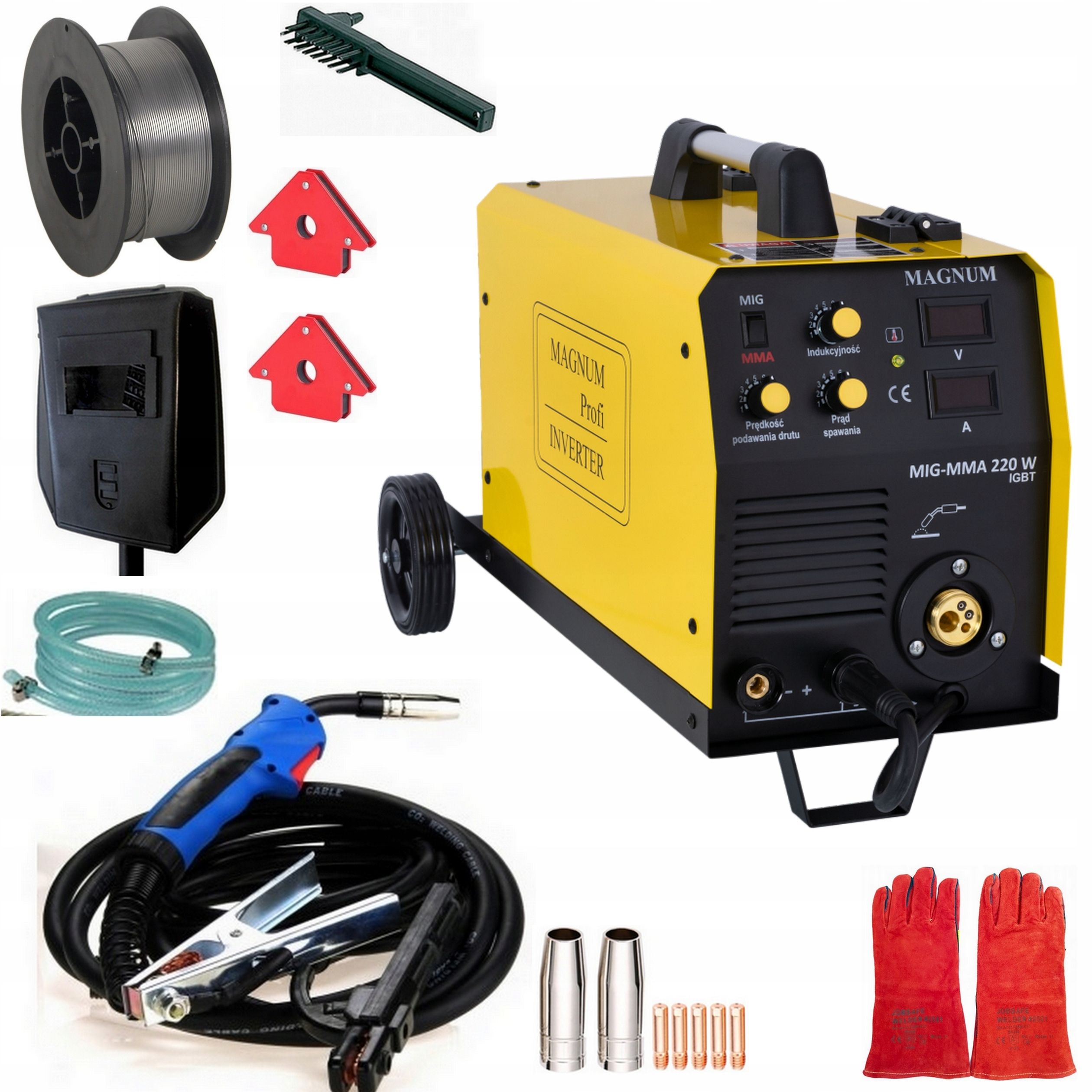 Suvirinimo aparatas mig magnum mig mag-mma 220w igbt