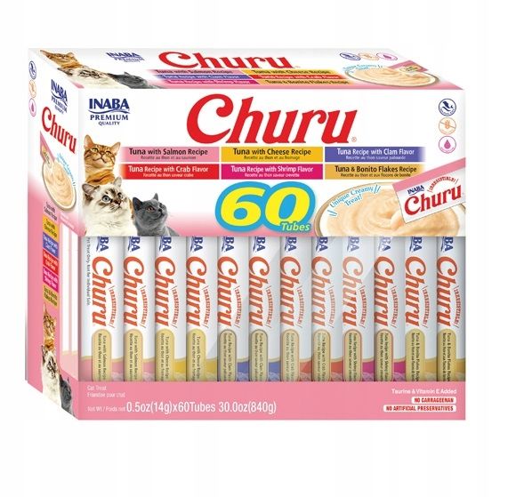  Inaba kreminiai skanėstai su tunais 40x14g