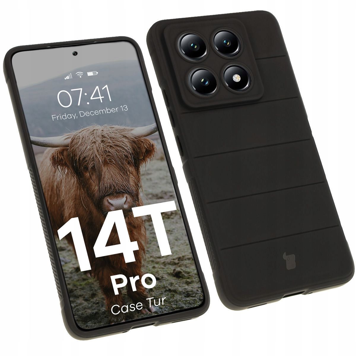  Fall bizon in xiaomi 14t pro, beständig zurück, körper tpu, dauerhaft, cover