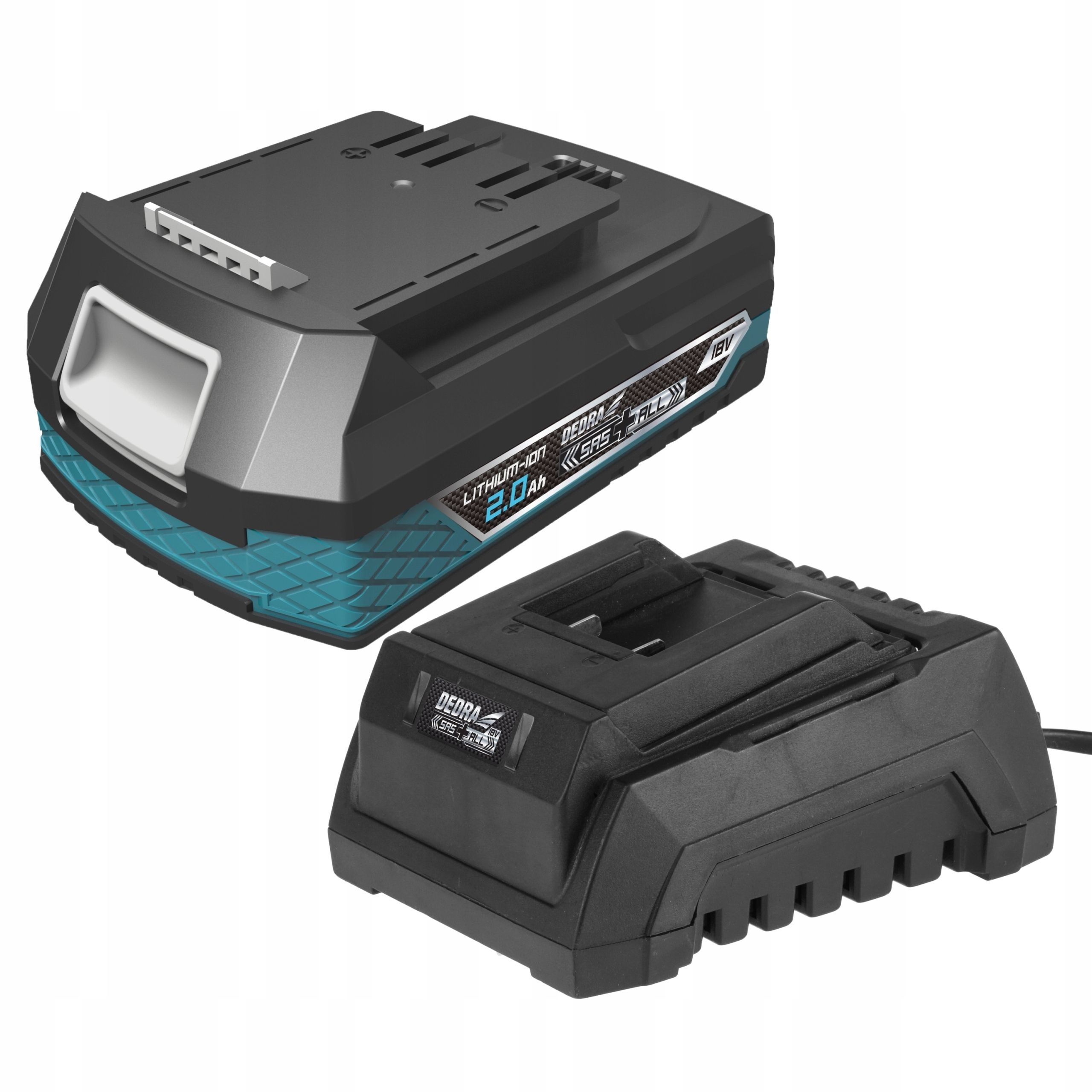  Charger dedra battery 2 positions 18v 2x8ah