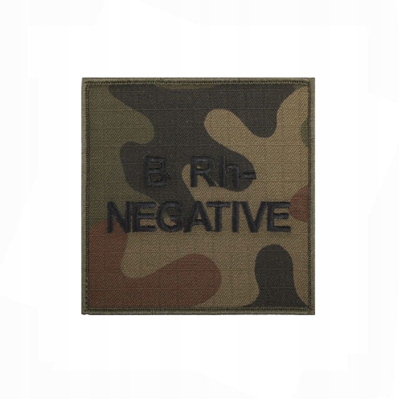  Emblema 9,5 x 9,5cm su grupė kraujas wz10 su grupė kraujas b rh +