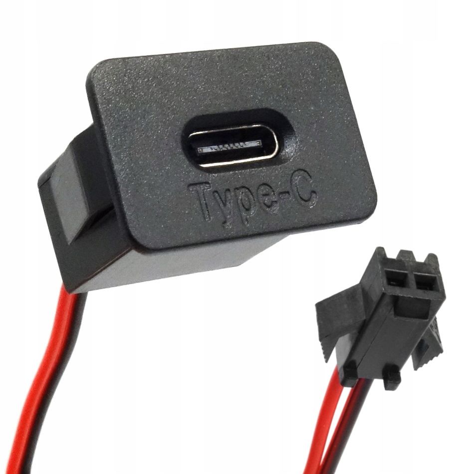  Pistikupesa usb-c usb tüüp c keha jaoks paigaldus visiiriga 2 kaablid